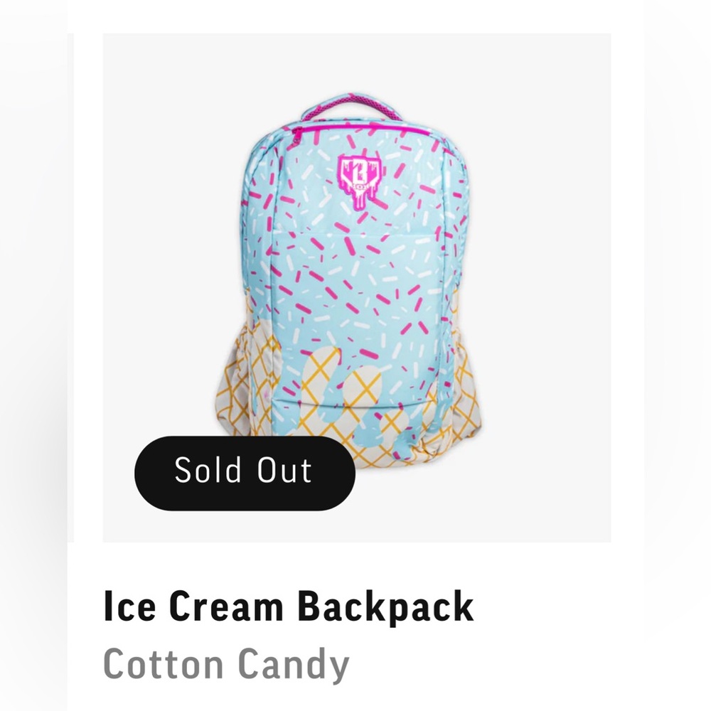 Baseball Lifestyle 101 Cotton Candy Backpack in Cotton Candy